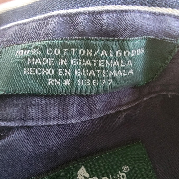 The Hunt Club Collection Men's Navy and White Stripe Button Down-Size Large Tall - Picture 3 of 6